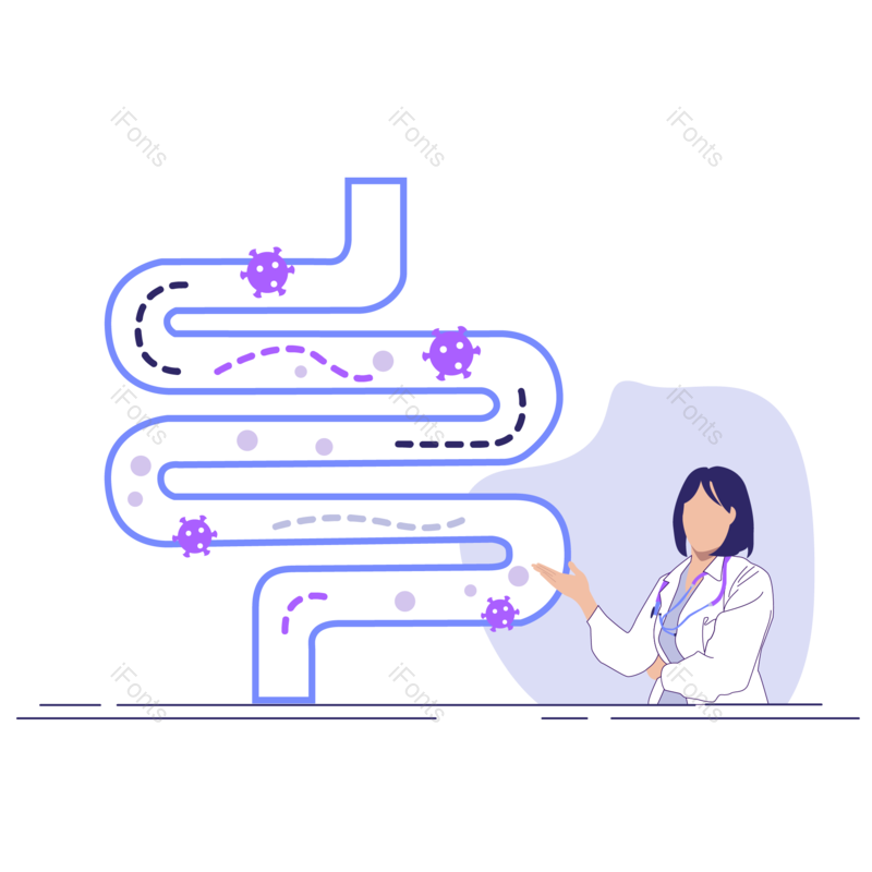 细菌图片,病毒元素,医生PNG,免抠素材